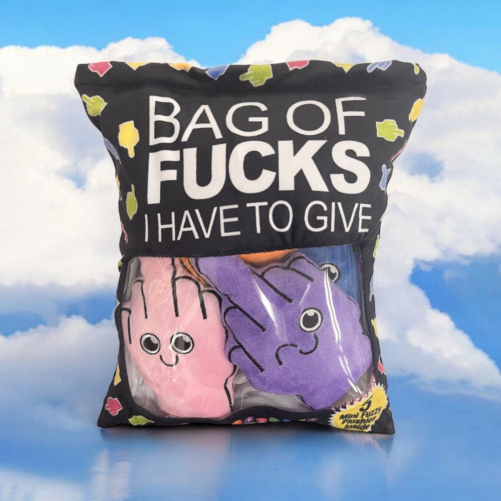 Bag Of Fucks I Have To Give - Mini Fuzzy FU Plushy Pillows - Set of 5 - NOVELTIES