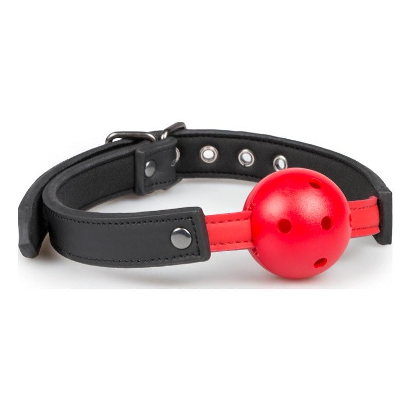 Ball Gag With PVC Ball Red - Adult Toys
