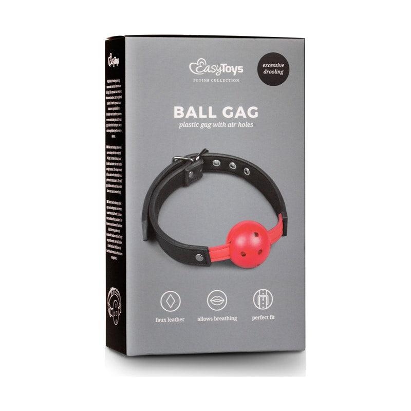 Ball Gag With PVC Ball Red - Adult Toys