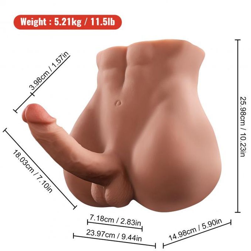 Bartlett 5kg USB Auto Thrusting 15cm Male Cock and Ass - Adult Toys
