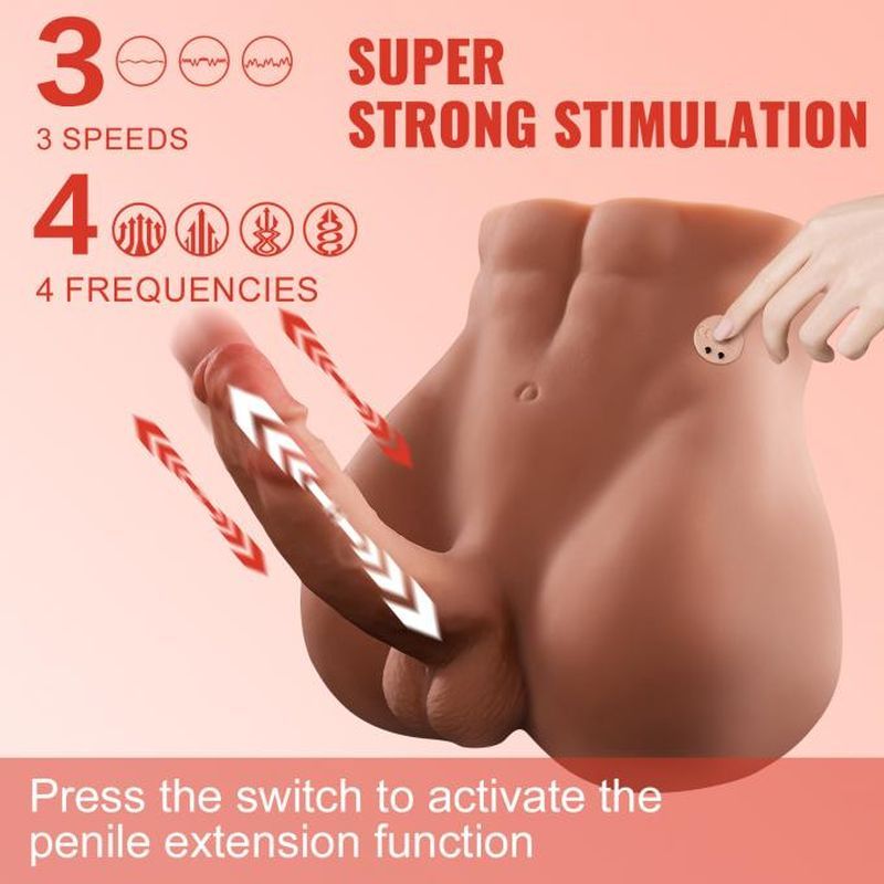 Bartlett 5kg USB Auto Thrusting 15cm Male Cock and Ass - Adult Toys