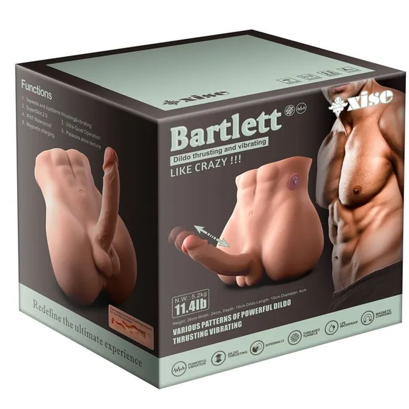 Bartlett 5kg USB Auto Thrusting 15cm Male Cock and Ass - Adult Toys