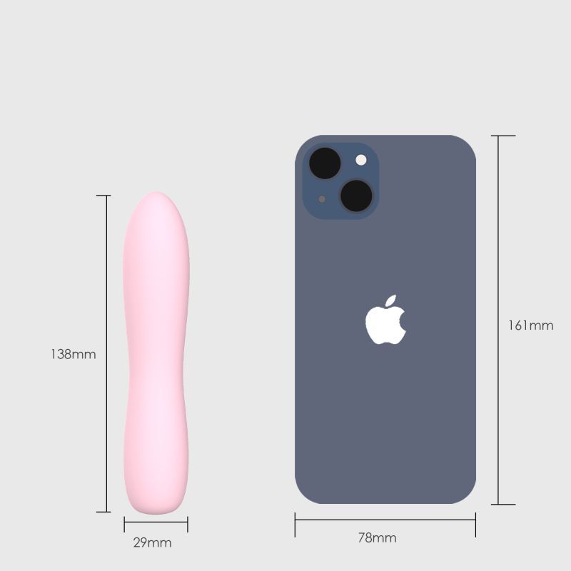 Bella Silicone 140mm Bullet Massager Pink - Adult Toys
