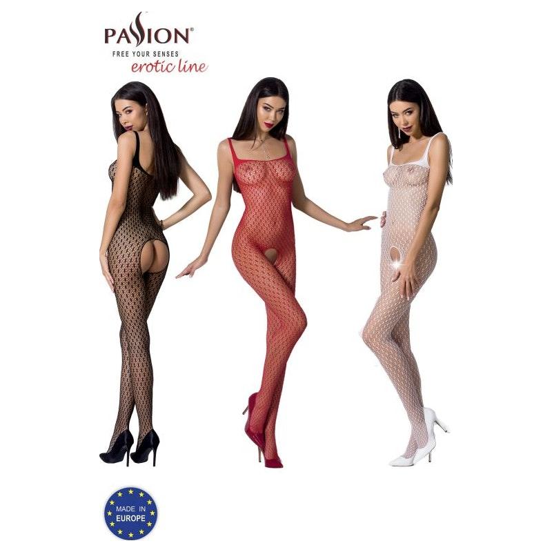 Bodystocking BS071 Red - Lingerie