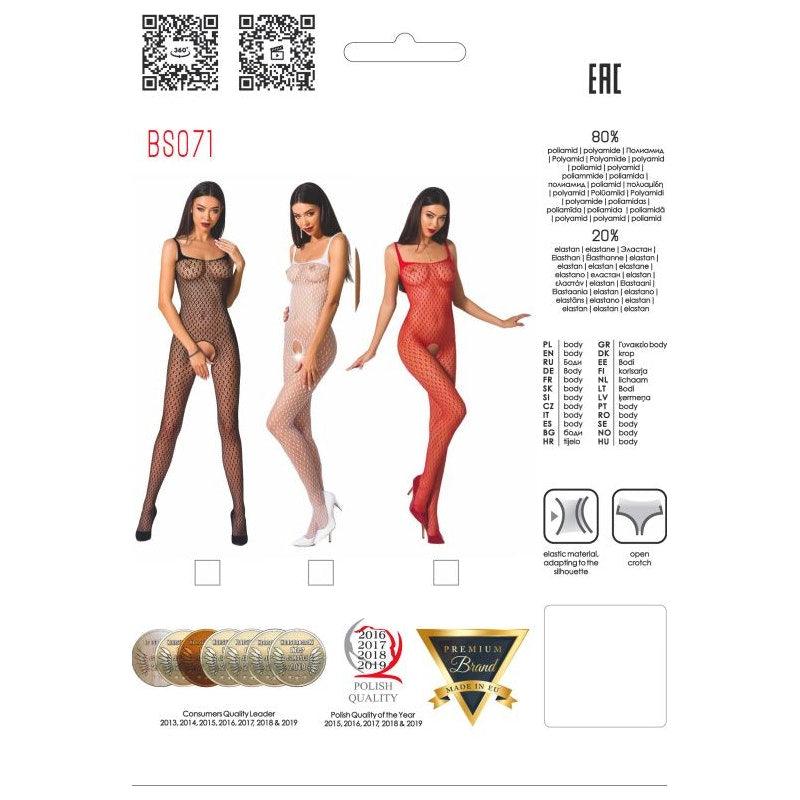 Bodystocking BS071 White - Lingerie