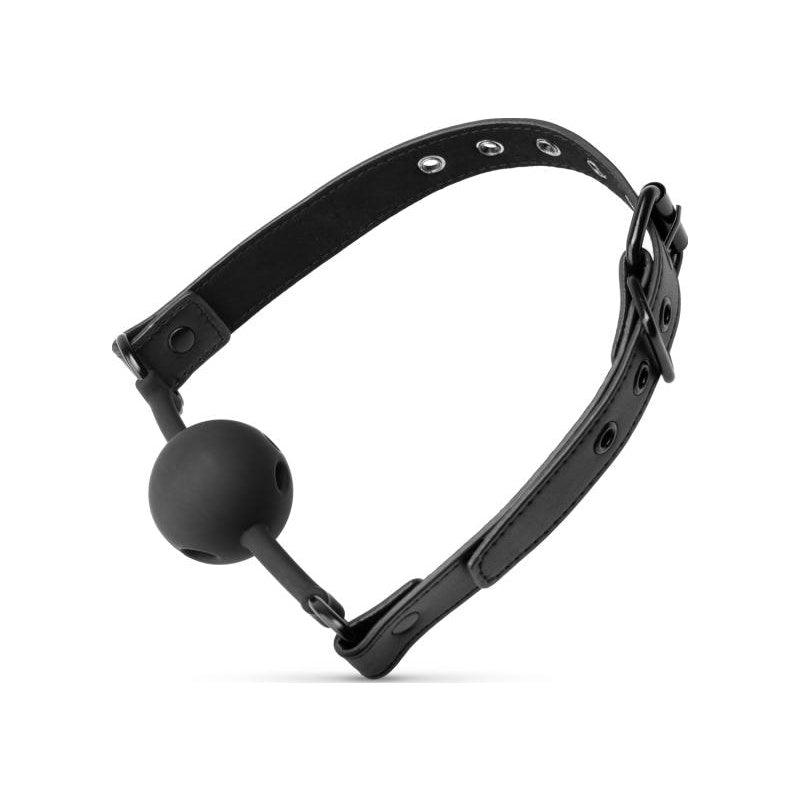 Breathable Silicone Ball Gag Black - Adult Toys