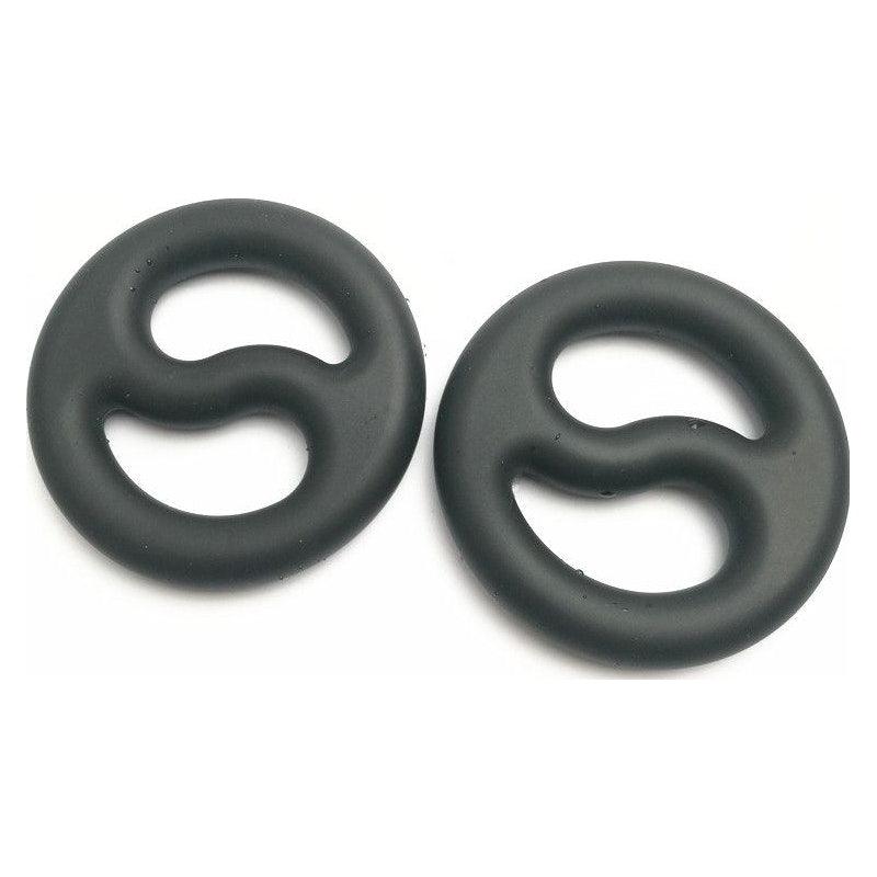 Brutus Yin Yang Silicone Cock and Ball Duo Ring - Adult Toys