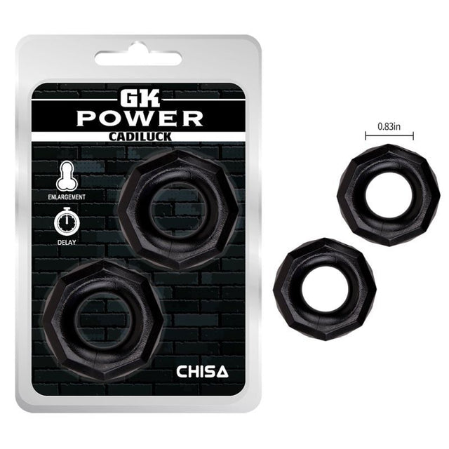 Cadiluck Nut Ring Set - 2 Pc Set - Adult Toys