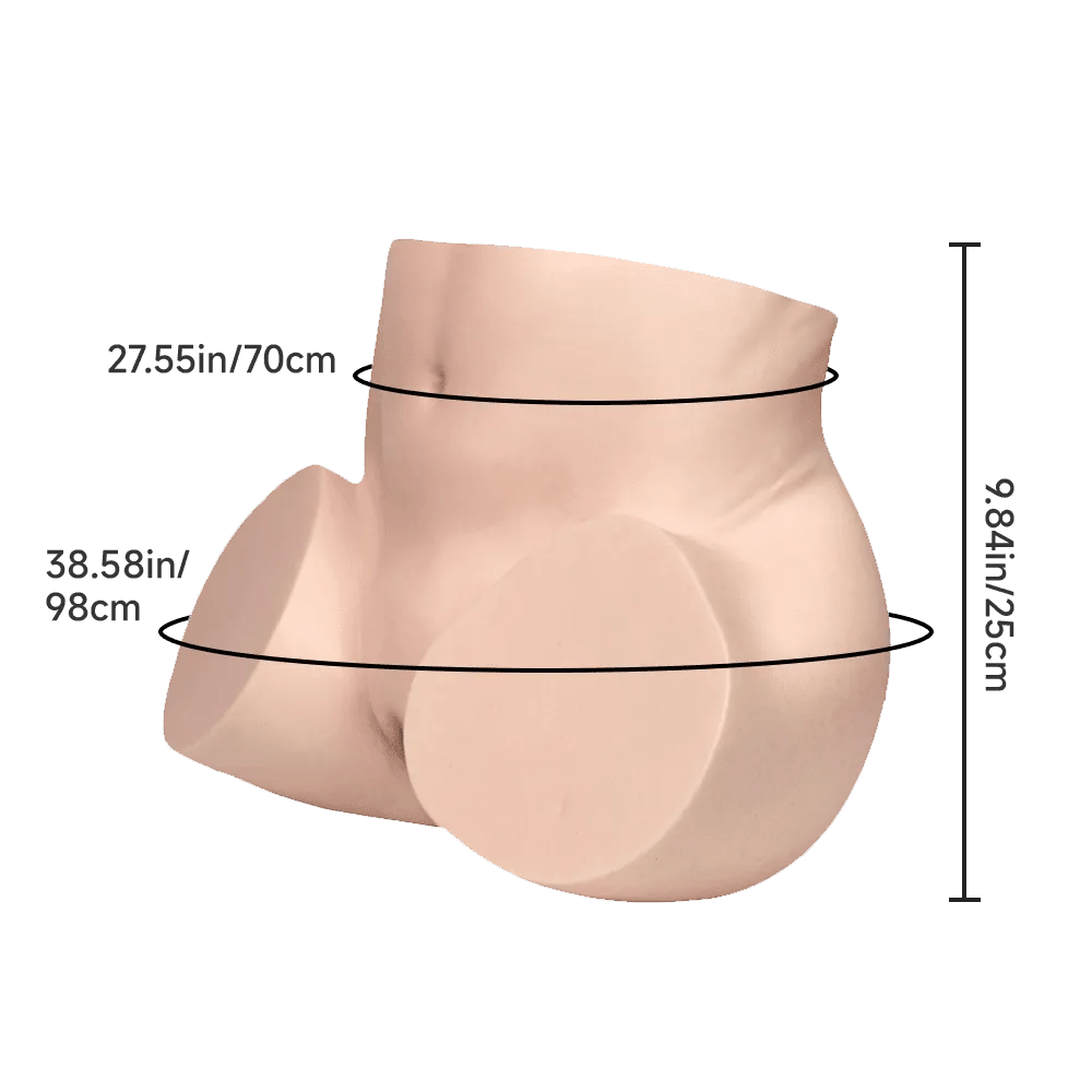 Caroline Human Replica Big Ass Silicone Hips Torso - Sex Doll