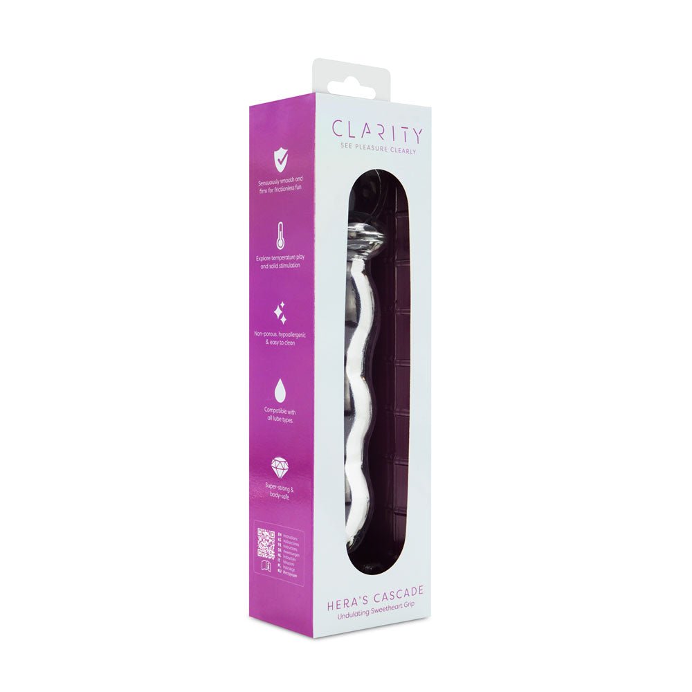Clarity - Hera's Cascade 15 cm Glass Dildo - GLASS TOYS