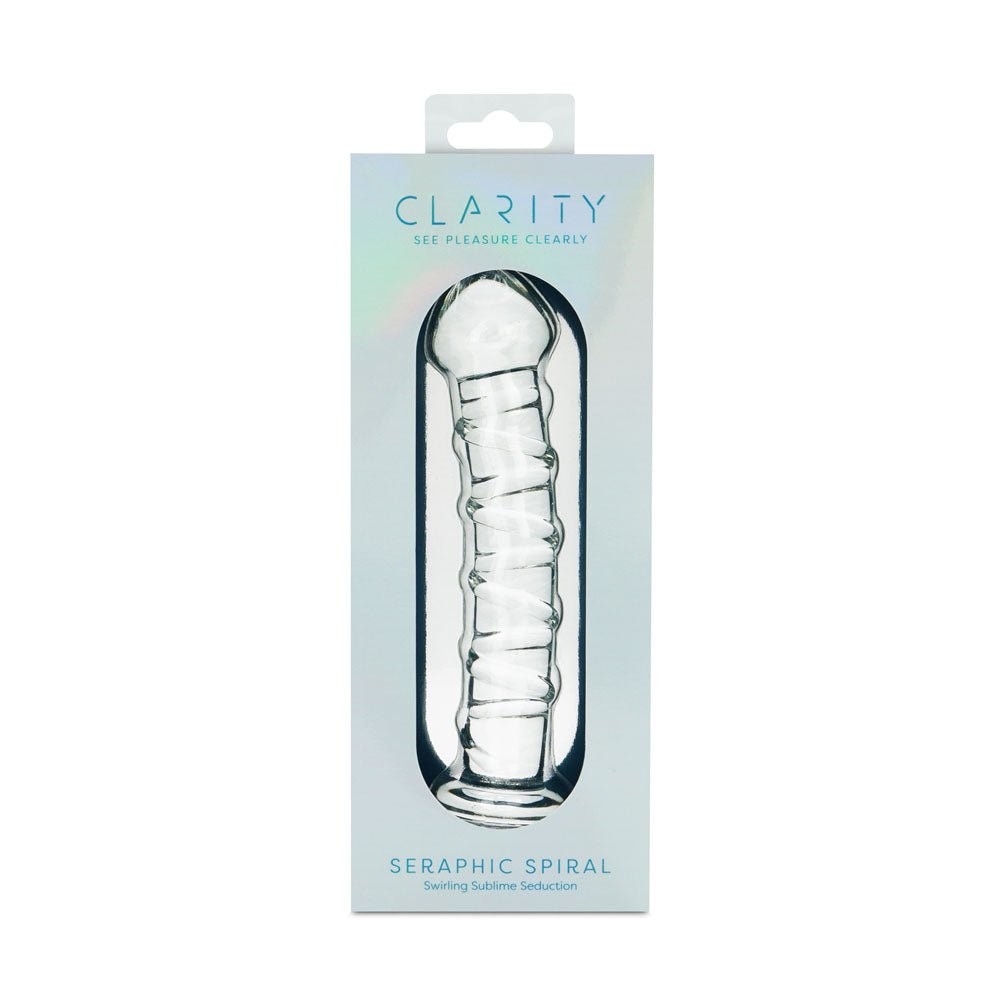 Clarity - Seraphic Spiral 16 cm Glass Dildo - GLASS TOYS
