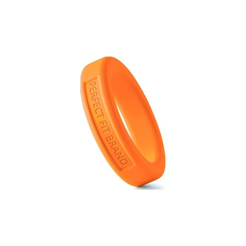 Classic Silicone Medium Stretch Penis Ring 36mm Orange - Adult Toys