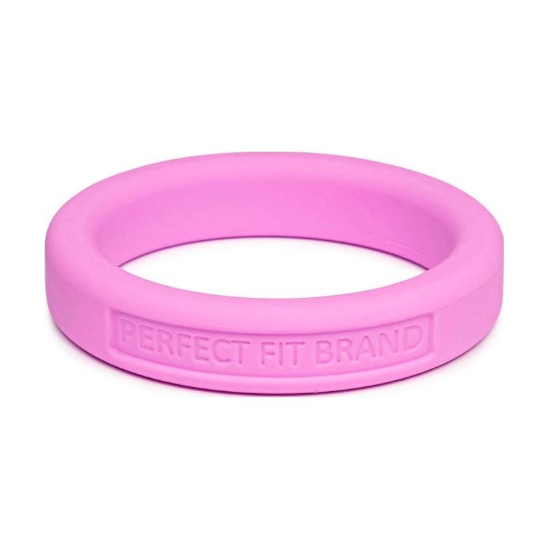 Classic Silicone Medium Stretch Penis Ring 44mm Pink - Adult Toys