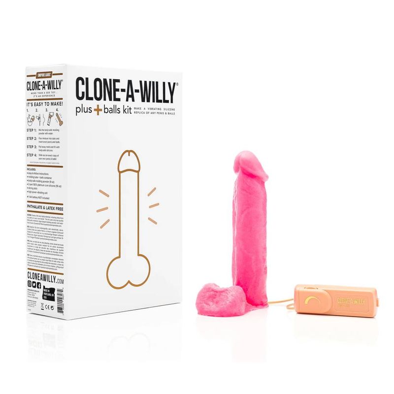 Clone a Willy Plus Balls Kit Hot Pink - Adult Toys