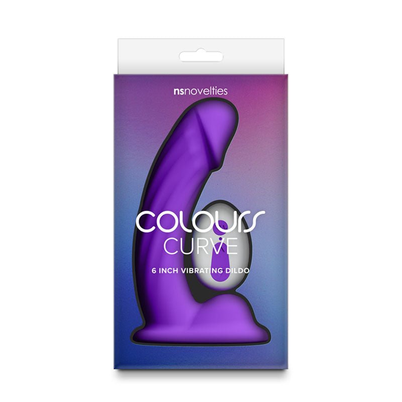 Colours Curve - Vibrating 6'' Dildo - Vibrating Dildo with Wireless Remote - DONGS