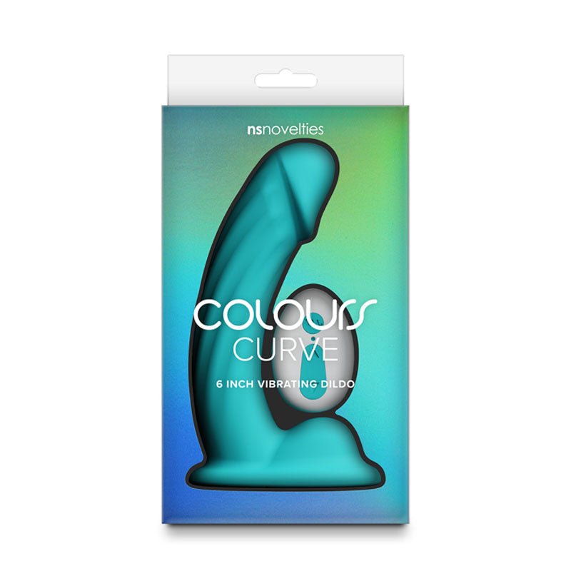 Colours Curve - Vibrating 6'' Dildo - Vibrating with Wireless Remote - DONGS