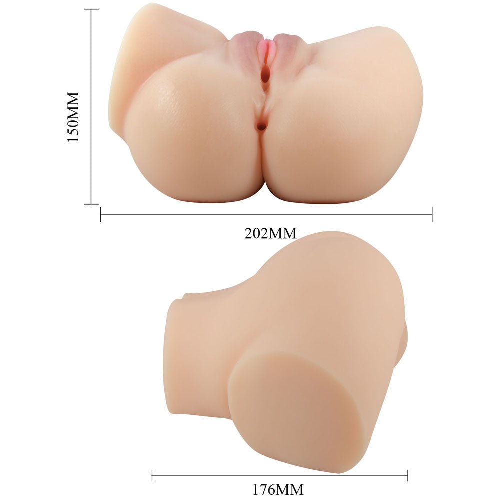Crazy Bull Emilia Vibrating Torso β Dual Entry TPR Male Masturbator - MASTURBATORS