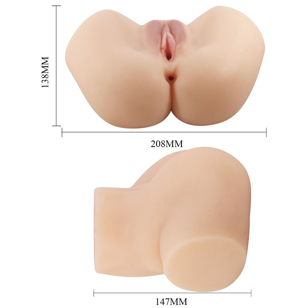 Crazy Bull Hailey Vibrating Doggy Torso - Dual Entry TPR Masturbator - MASTURBATORS
