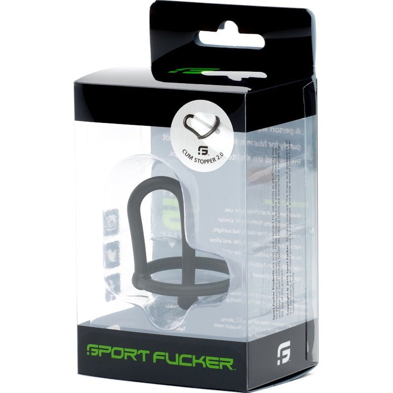 Cum Stopper 2.0 Black - Adult Toys