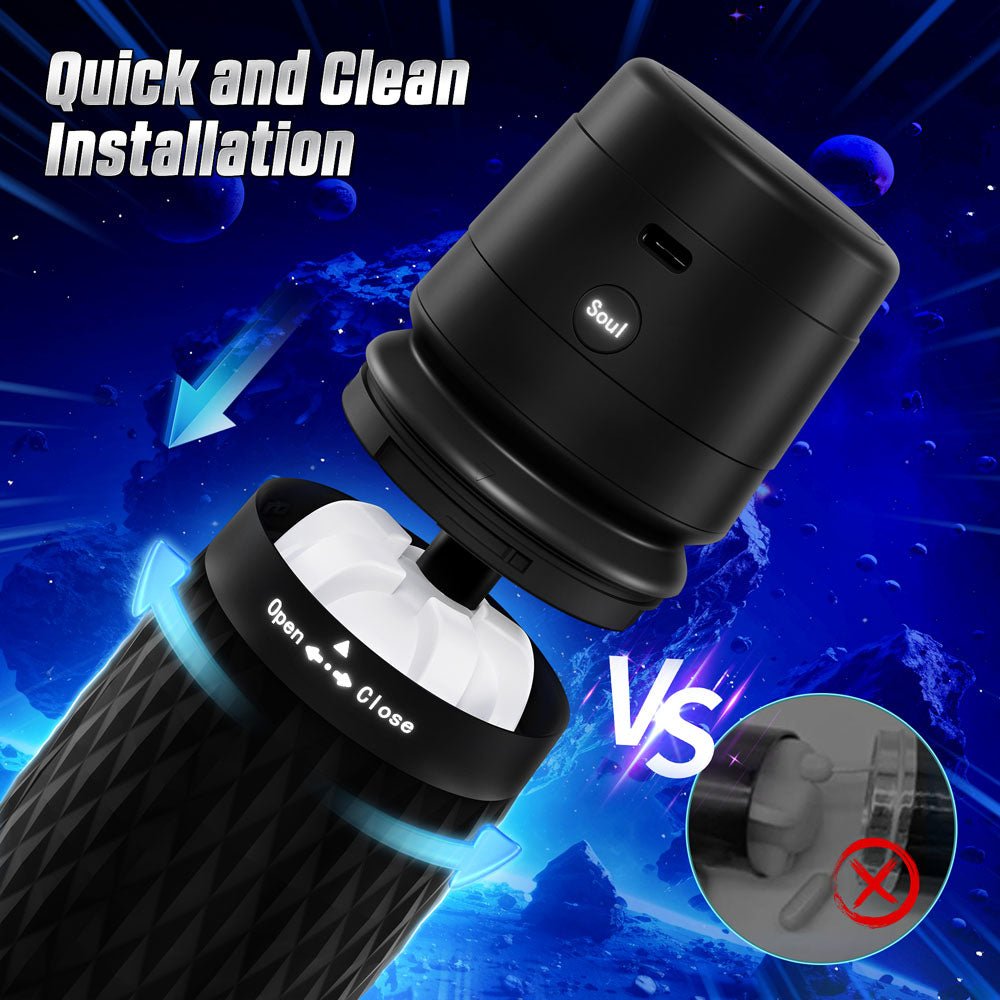 CyberSkin B - Warrior - Sucking & Vibrating Auto Masturbator - MASTURBATORS