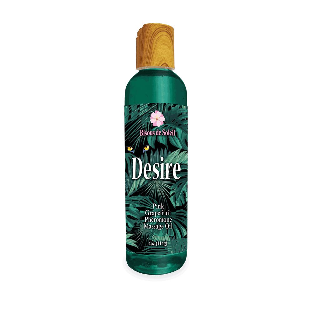 Desire Pheromone Massage Oil - Pink Grapefruit Scented - 118 ml - LOTIONS & LUBES