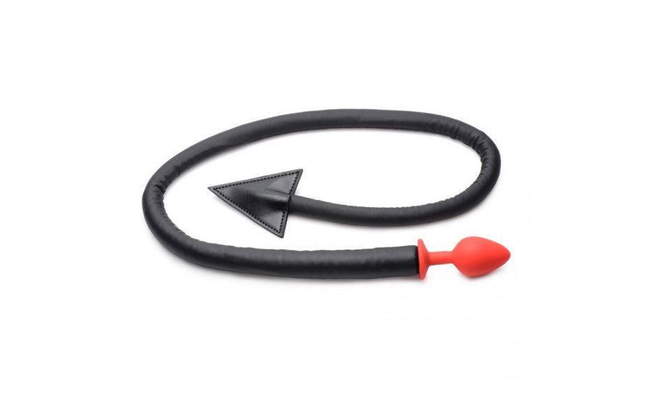 Devil Tail Anal Plug and Horn Set Black - Naughty by Nature Adult Store