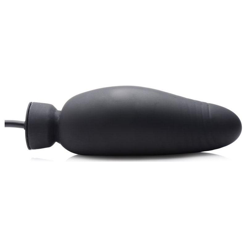 Dick Spand Inflatable Silicone Dildo Black - Adult Toys