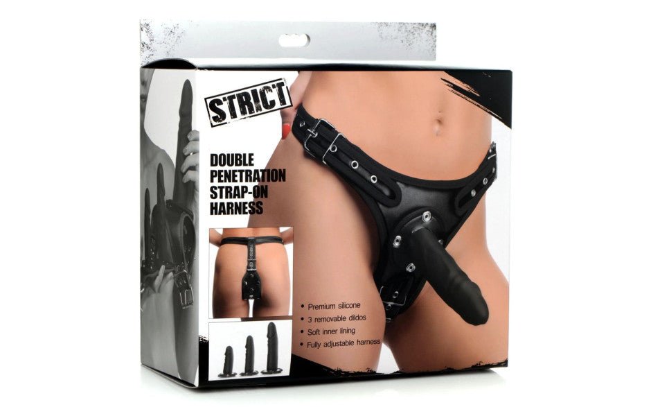 Double Penetration Strap On Harness - Adult Toys