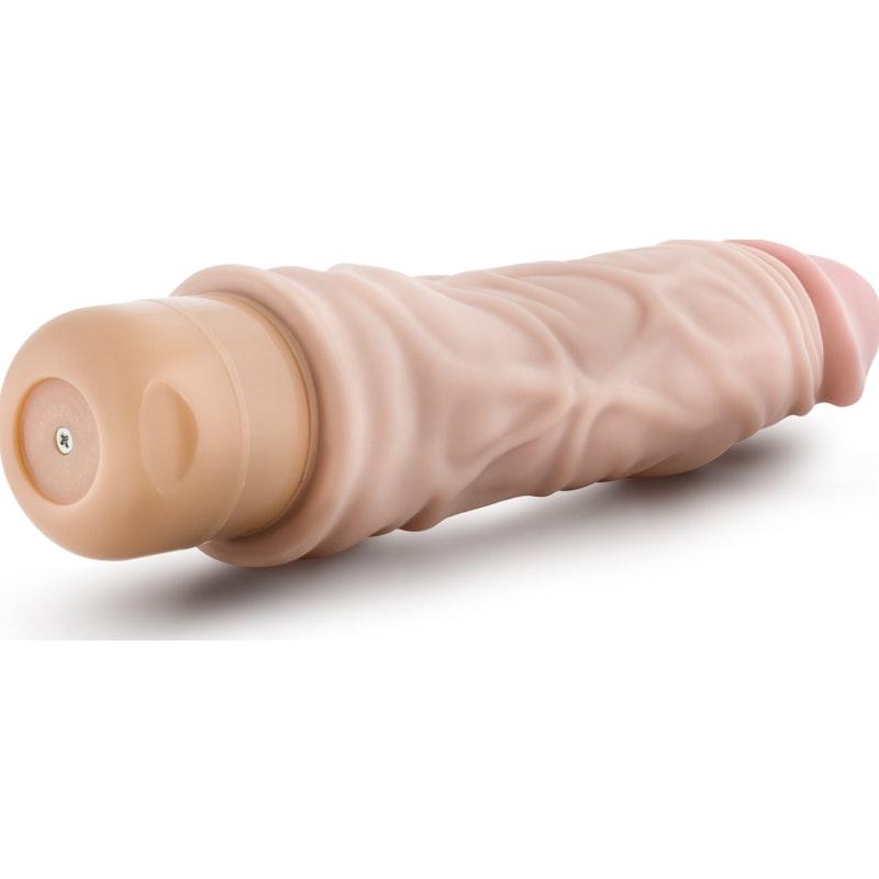 Dr Skin Cock Vibe 10 8.5in Vibrating Cock Beige - Naughty by Nature Adult Store
