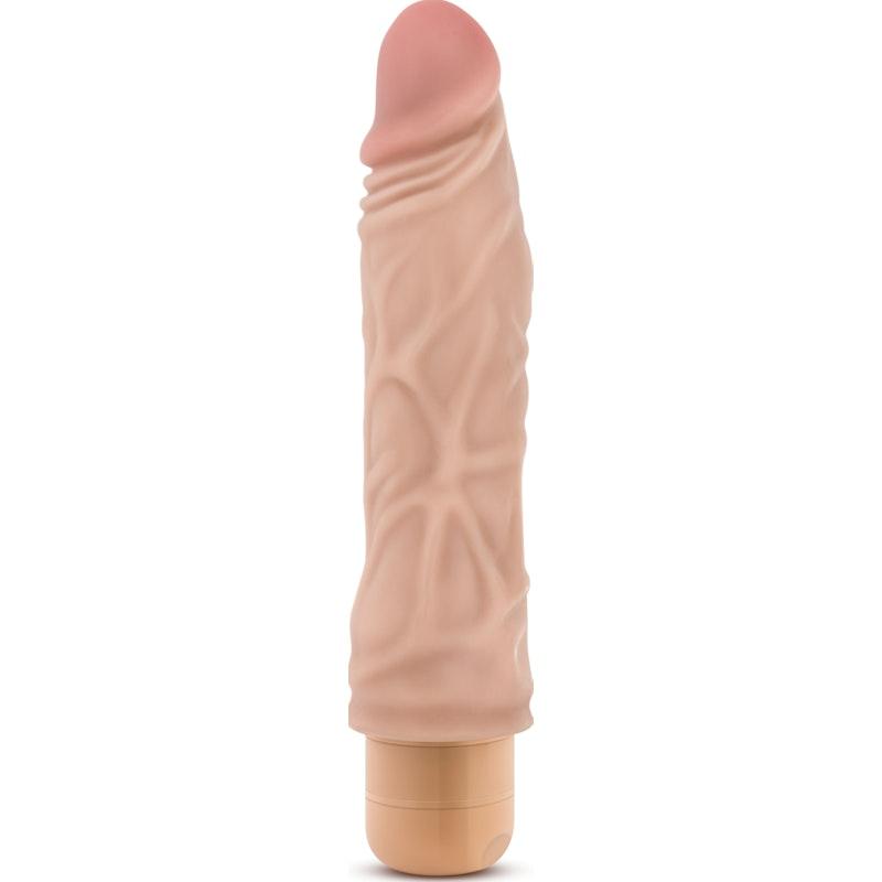 Dr Skin Cock Vibe 10 8.5in Vibrating Cock Beige - Naughty by Nature Adult Store