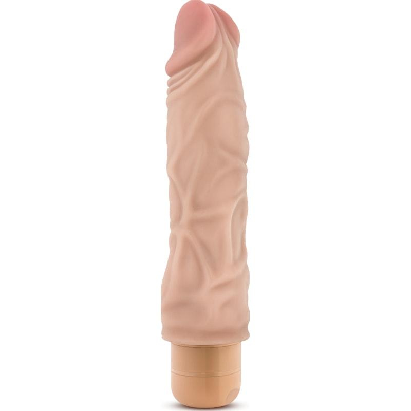 Dr Skin Cock Vibe 10 8.5in Vibrating Cock Beige - Naughty by Nature Adult Store