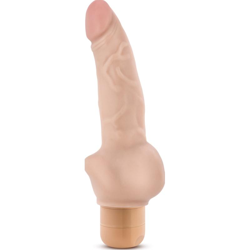 Dr Skin Cock Vibe 12 8in Vibrating Cock Beige - Naughty by Nature Adult Store