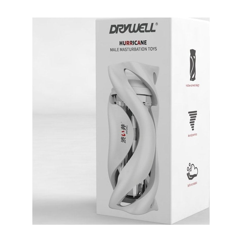 Drywell Hurricane Masturbator ā Ergonomic Silicone Spiral Sleeve - Adult Toys