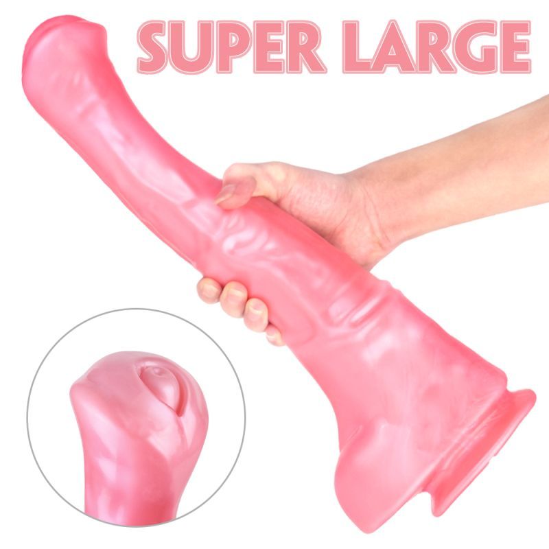 Duke Horse Dong w Balls Pink XXL - Adult Toys