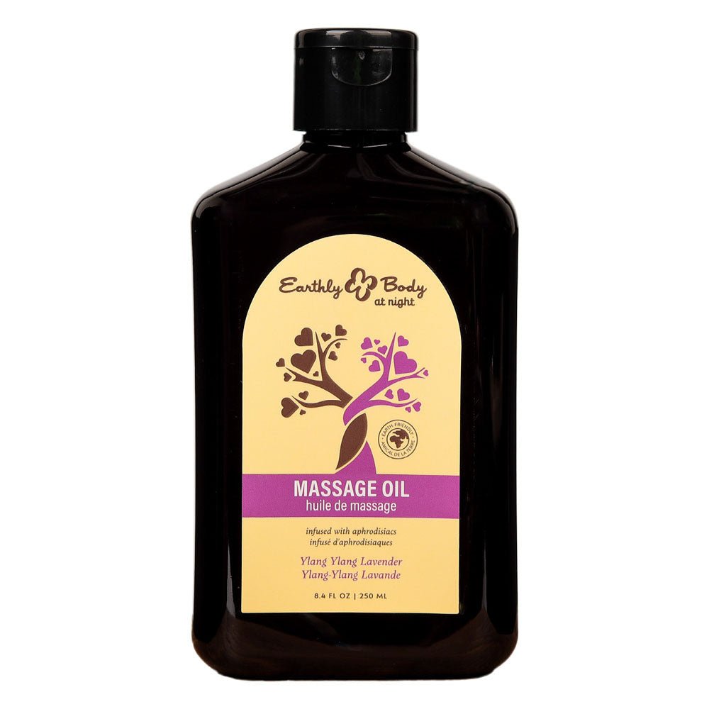EB Hemp Seed Massage Oil Ylang Ylang Lavender & Sandalwood Scented - LOTIONS & LUBES