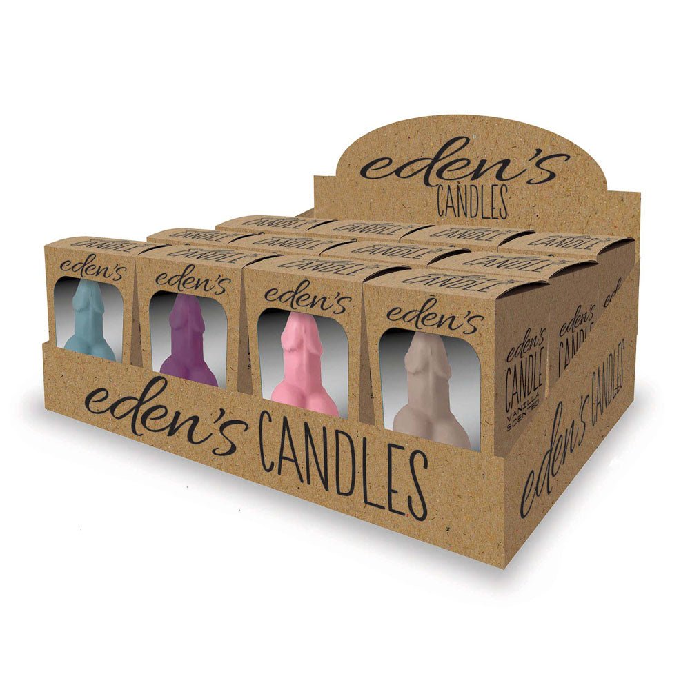 Eden's Candles Vagina - Coloured Vanilla Scented - Set of 12 - CANDLES