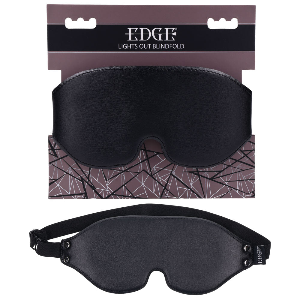 EDGE Lights Out Blindfold - Black Eyemask Restraint - BONDAGE - TOYS