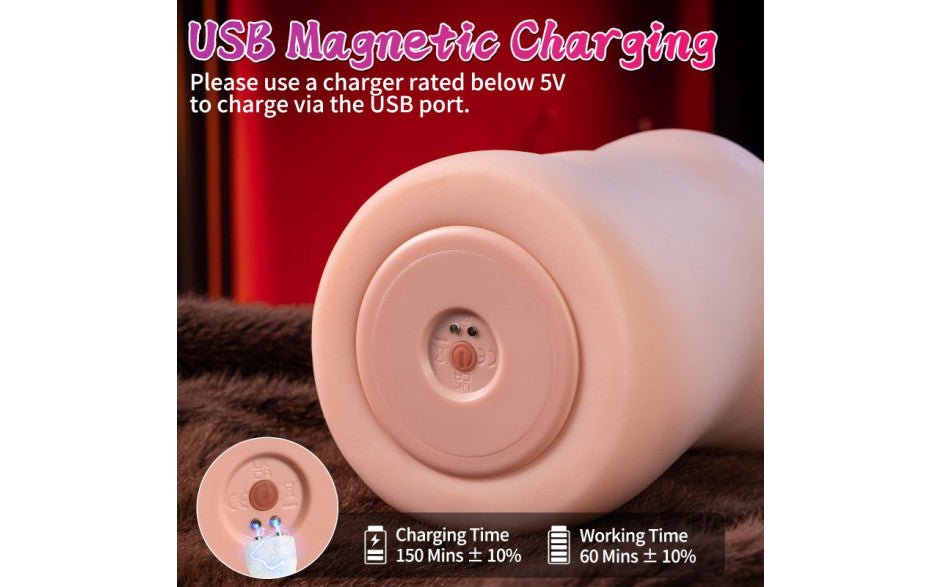 Eliza App Controlled Thrusting Vibrating Realistic Vaginal Masturbator - Adult Toys