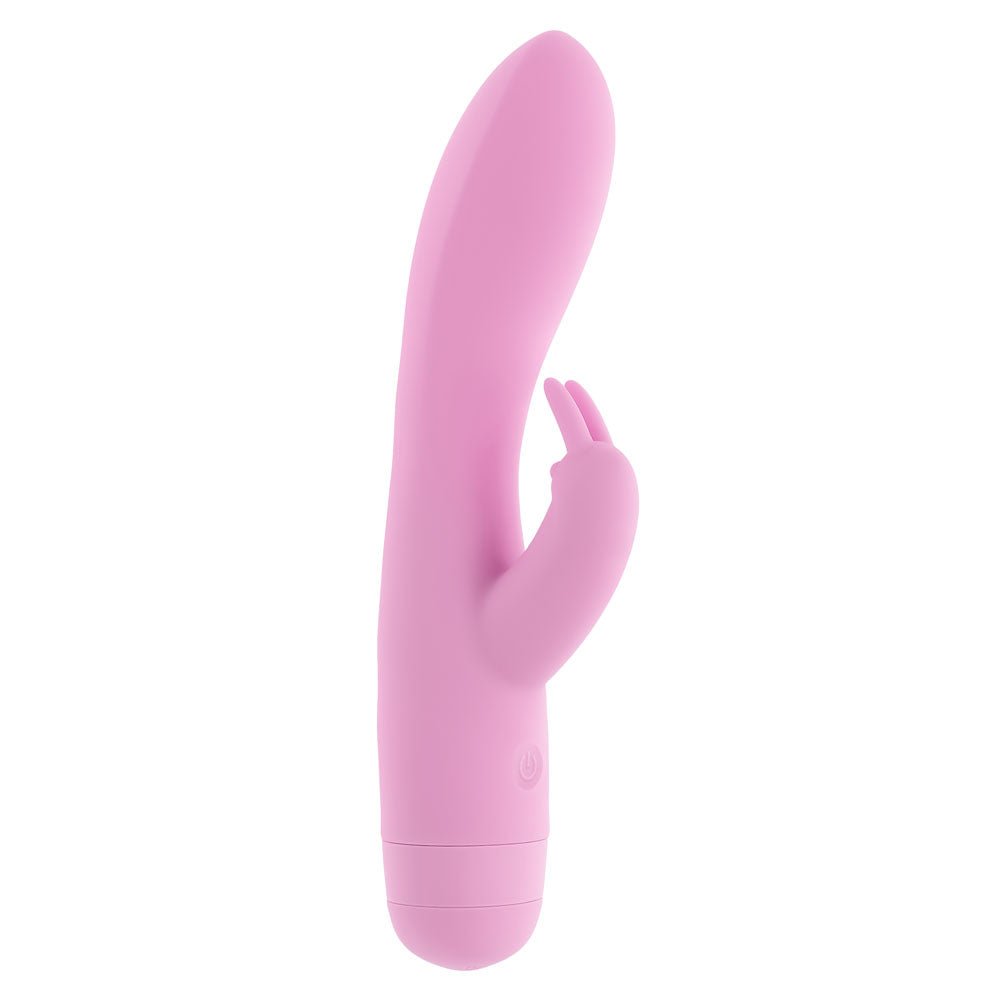 Evolved Cushy Bunny Pink 19.1 cm USB Rechargeable Rabbit Vibrator - VIBRATORS