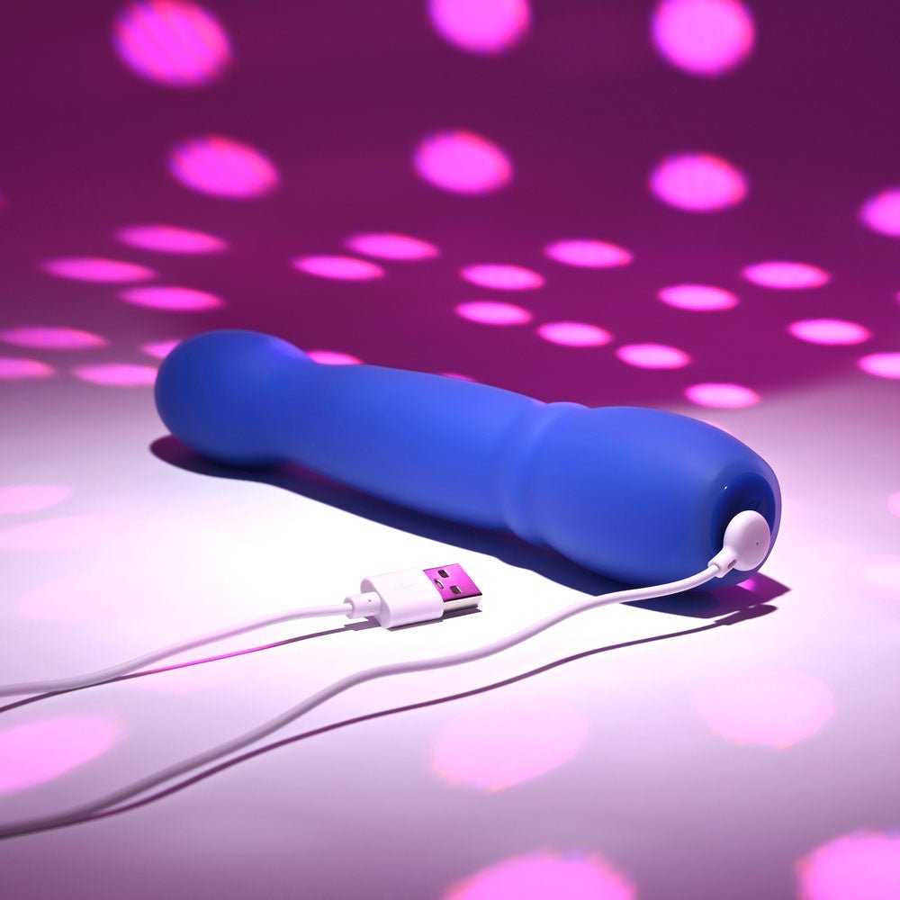 Evolved Disco Diva Blue Rechargeable Light Up Vibrator - VIBRATORS