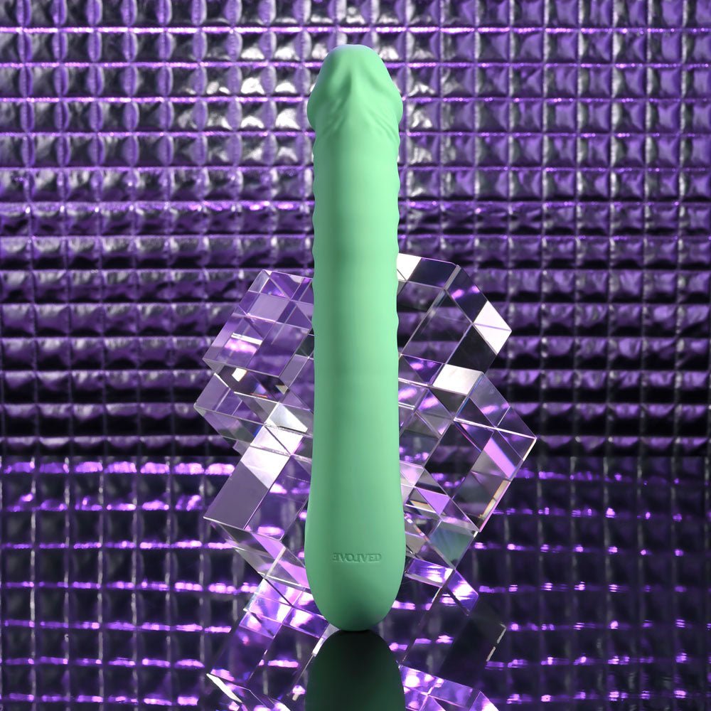 Evolved Full Throttle Mint Green USB Rechargeable Vibrator - VIBRATORS