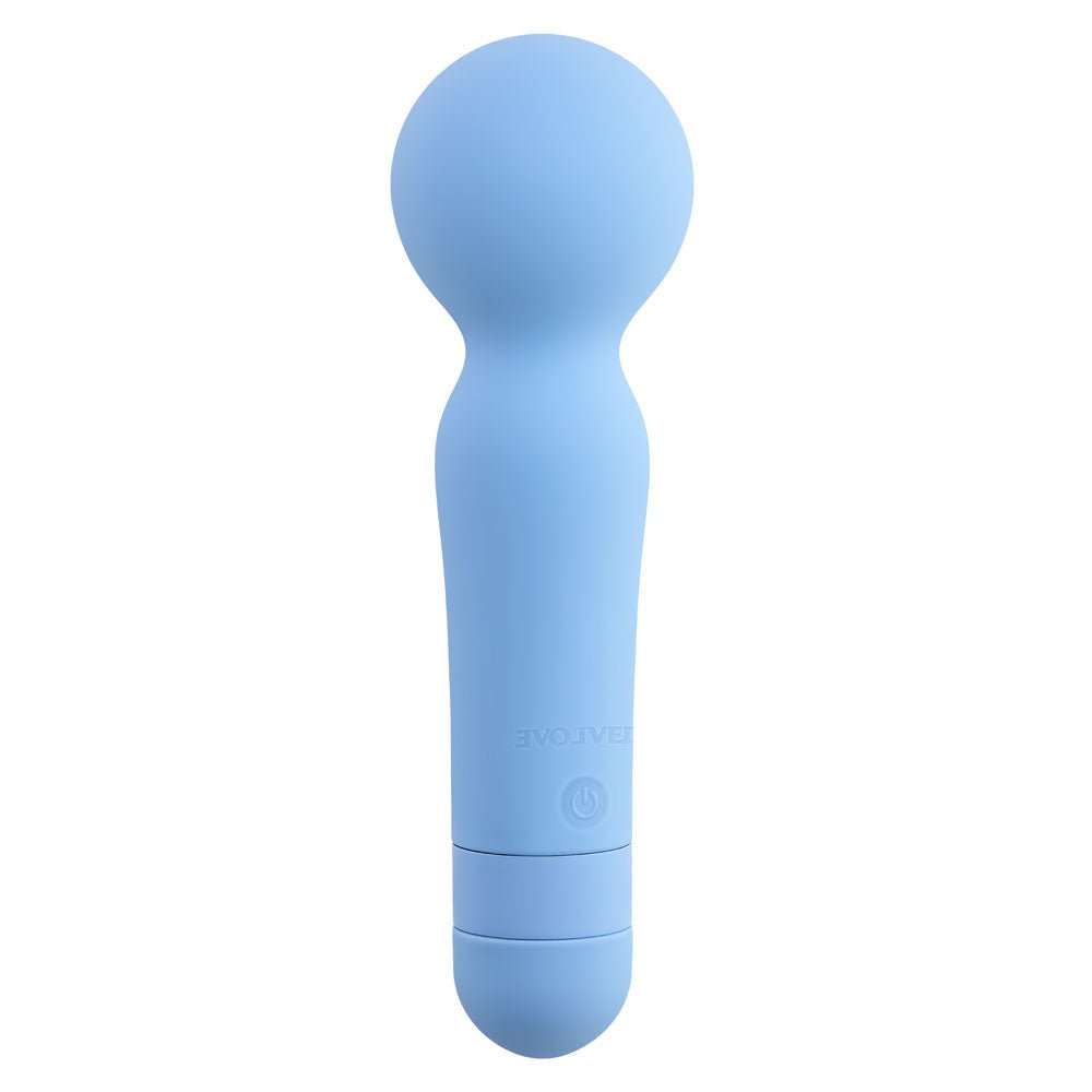 Evolved Iris Blue Rechargeable Massage Wand – Waterproof Silicone - VIBRATORS