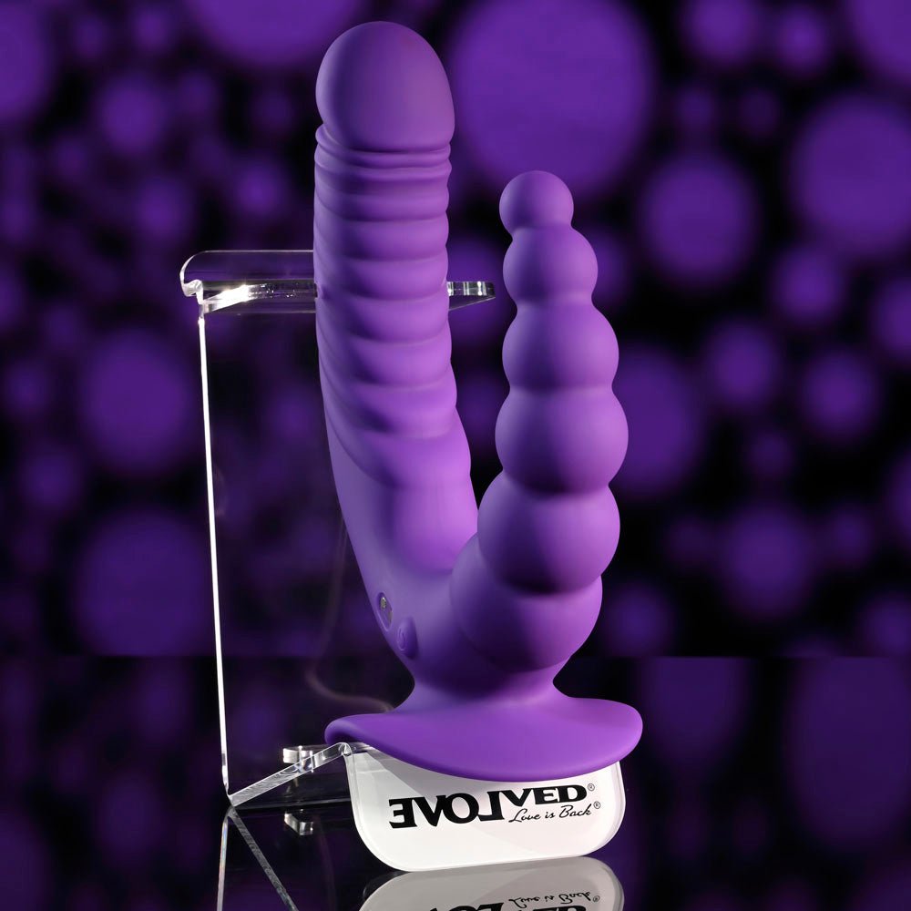 Evolved THE RIDER - Double Ended Vibrator with Wireless Remote - VIBRATORS