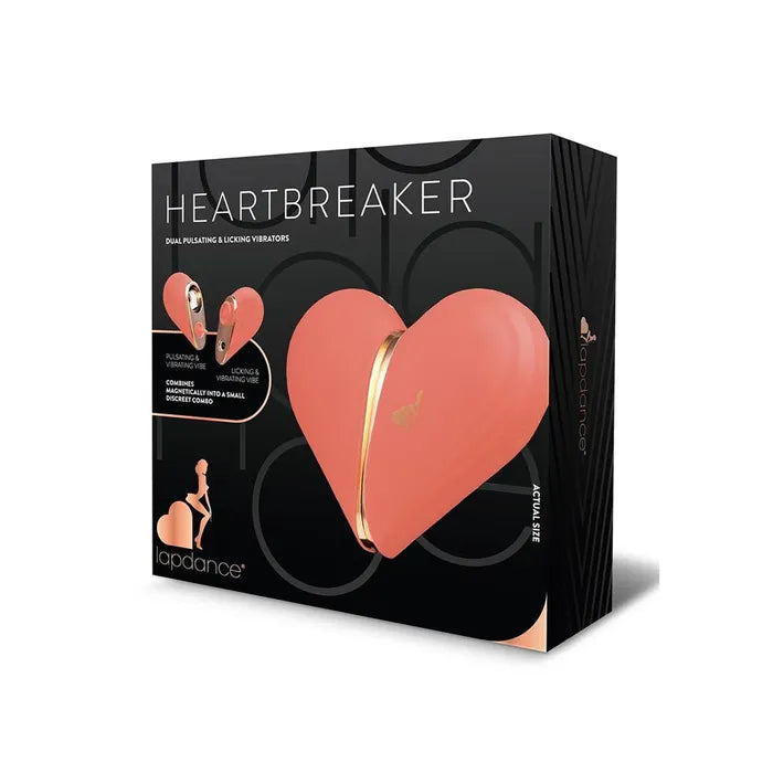 LAPDANCE Heartbreaker - Pink USB Rechargeable Pulsating & Licking Stimulators - Naughty by Nature Adult Store