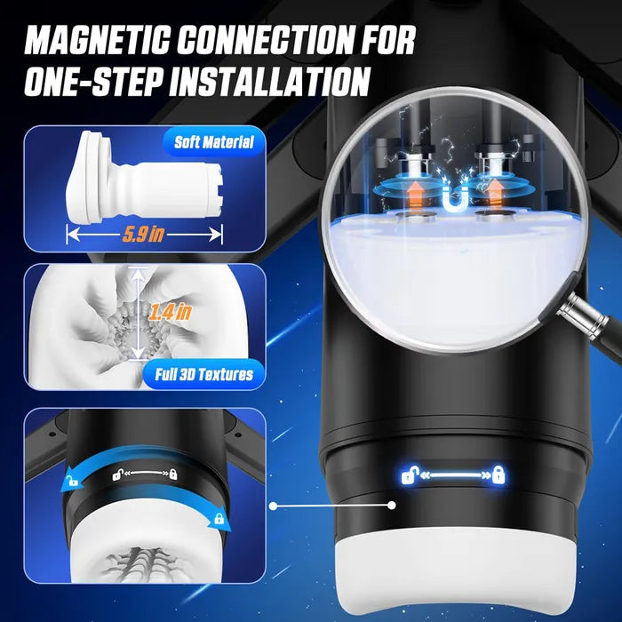 CyberSkin The Wing - Thrusting & Massaging Auto Masturbator with Heater - Naughty by Nature Adult Store