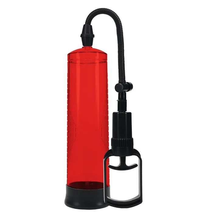 PUMPED Basic Pump 2 - Red - Red Penis Pump - Naughty by Nature Adult Store