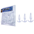 Butt Fantasy Triple Tapered Anal Plug Set - Clear Beginners Set - Naughty by Nature Adult Store