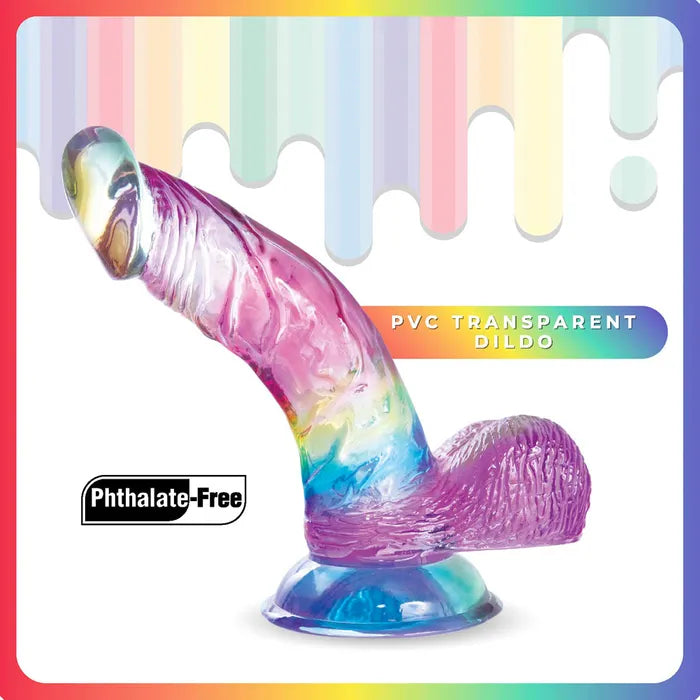 Jellido 14cm Curved Dildo - Clear Coloured - Naughty by Nature Adult Store