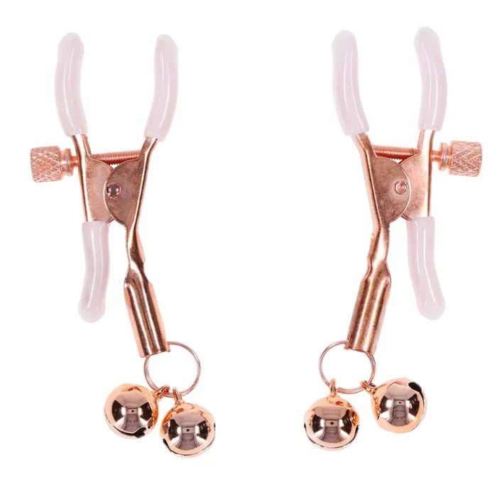 Sex And Mischief Peaches N CreaMe Bell Nipple Clamps Set Of 2