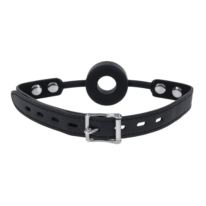 EDGE Silicone Ring Gag Black Mouth Restraint